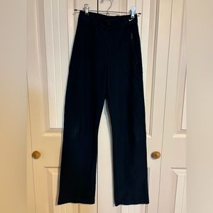Nike, dri-fit wide leg high waisted pants, navy, XS